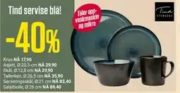 Europris Tind servise blå! tilbud