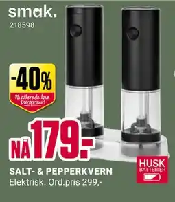 Europris SALT- & PEPPERKVERN tilbud