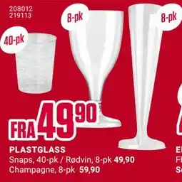 Europris PLASTGLASS tilbud