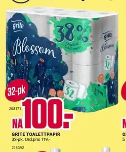 Europris GRITE TOALETTPAPIR tilbud