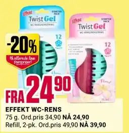 Europris EFFEKT WC-RENS tilbud