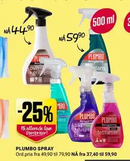 Europris PLUMBO SPRAY tilbud