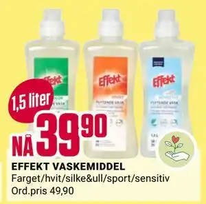 Europris EFFEKT VASKEMIDDEL tilbud