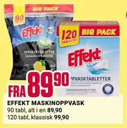 Europris EFFEKT MASKINOPPVASK tilbud