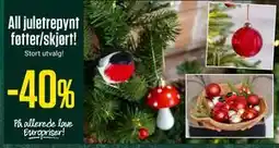 Europris All juletrepynt føtter/skjørt! tilbud