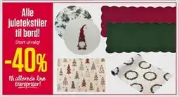 Europris Alle juletekstiler til bord! tilbud