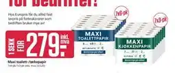 Europris Maxi toalett-/tørkepapir tilbud