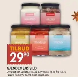 Coop Mega GJENDEMSJØ SILD tilbud