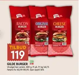 Coop Mega GILDE BURGER tilbud