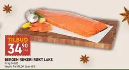 Coop Mega BERGEN RØKERI RØKT LAKS tilbud