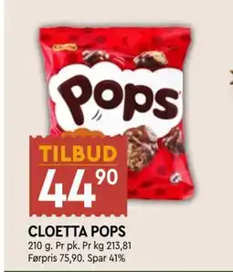 Coop Mega CLOETTA POPS tilbud