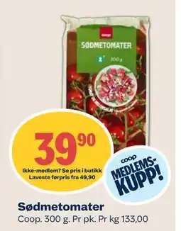 Coop Mega Sødmetomater, Medlemspris tilbud
