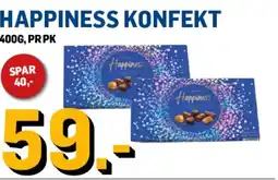 Price Lagerbutikk HAPPINESS Konfekt tilbud