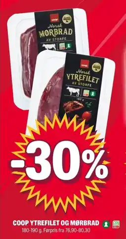 Coop Extra COOP Ytrefilet og mørbrad tilbud
