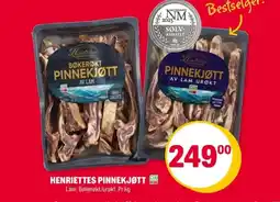 Coop Extra HENRIETTES Pinnekjøtt tilbud