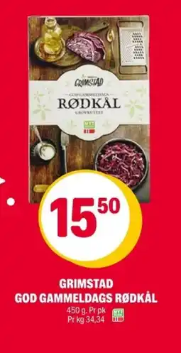 Coop Extra GRIMSTAD God gammeldags rødkål tilbud