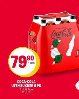 Coop Extra COCA-COLA Uten sukker 6 pk tilbud