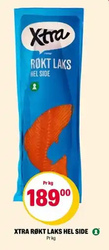 Coop Extra XTRA Røkt laks hel side tilbud
