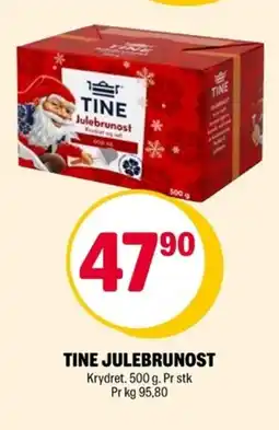 Coop Extra TINE Julebrunost tilbud
