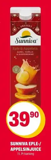 Coop Extra SUNNIVA Eple-/ appelsinjuice tilbud