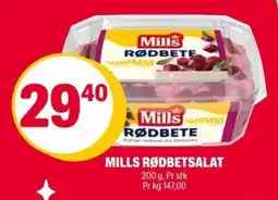Coop Extra MILLS Rødbetsalat tilbud