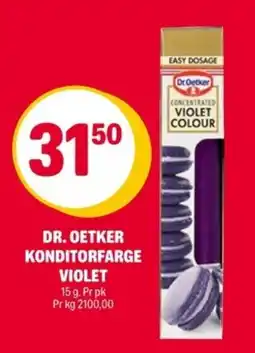 Coop Extra DR. OETKER Konditorfarge violet tilbud