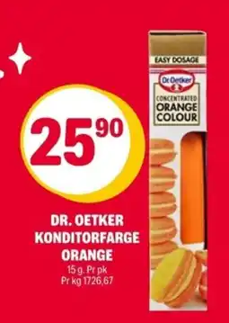 Coop Extra DR. OETKER Konditorfarge orange tilbud