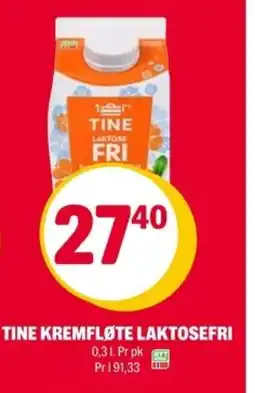 Coop Extra TINE Kremfløte laktosefri tilbud