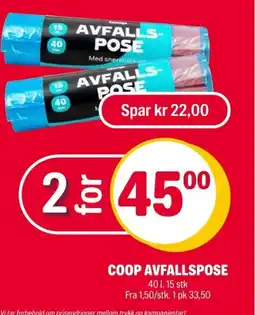 Coop Extra Coop avfallspose tilbud