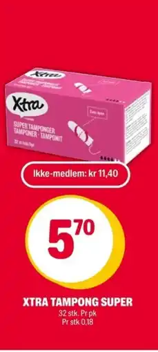 Coop Extra XTRA Tampong super tilbud
