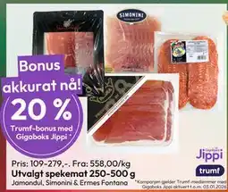 Gigaboks Utvalgt spekemat 250-500 g tilbud