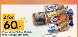 Gigaboks Brød fra Pågen 560-800 g tilbud