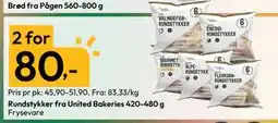 Gigaboks Rundstykker fra United Bakeries 420-480 g tilbud