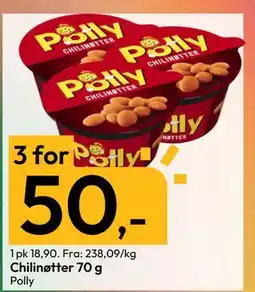 Gigaboks Chilinøtter 70 g tilbud