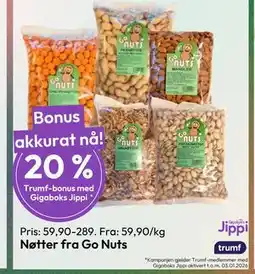 Gigaboks Nøtter fra Go Nuts tilbud