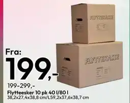 Gigaboks Flytteesker 10 pk 40 l/80 l tilbud