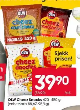 Rusta OLW Cheez Snacks tilbud