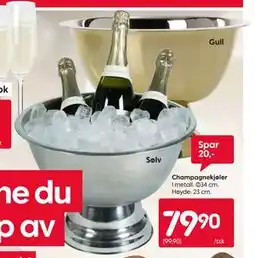 Rusta Champagnekjøler tilbud