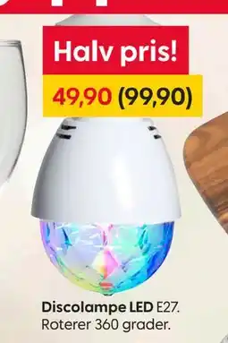 Rusta Discolampe LED tilbud