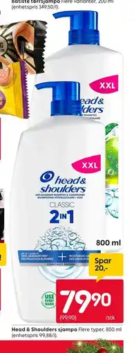 Rusta Head & Shoulders sjampo tilbud