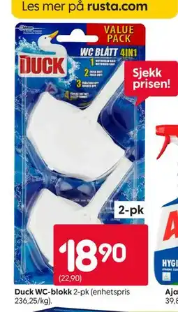 Rusta Duck WC-blokk tilbud