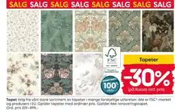 Rusta Tapeter tilbud