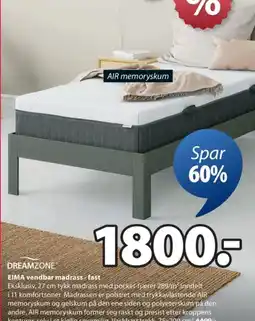 JYSK Dreamzone eima vendbar madrass-fast tilbud