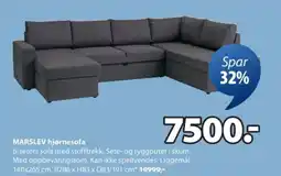 JYSK Marslev hjørnesofa tilbud