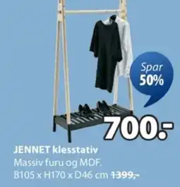 JYSK Jennet klesstativ tilbud