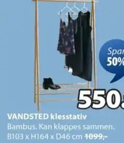 JYSK Vandsted klesstativ tilbud