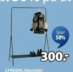 JYSK LYNGDAL klesstativ tilbud