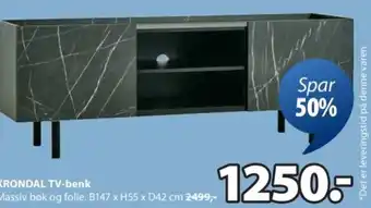 KRONDAL TV-benk