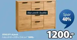 JYSK Jenslev skjenk tilbud