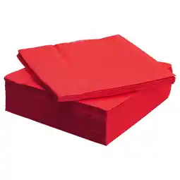 IKEA Fantastisk Servietter, rød, 40x40 cm tilbud